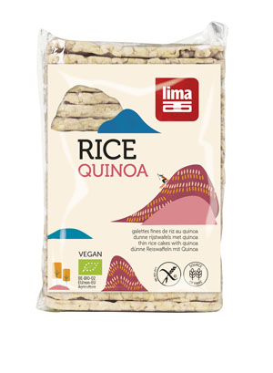 Lima Galettes de riz quinoa rectangle fin s.gluten bio 130g